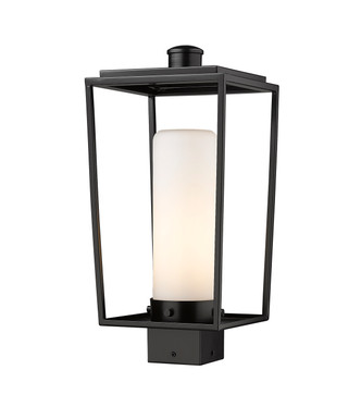 Z-Lite - 595PHMS-BK - One Light Outdoor Post Mount Fixture - Sheridan - Black Z-Lite - 595PHMS-BK - One Light Outdoor Post Mount Fixture - Sheridan - Black