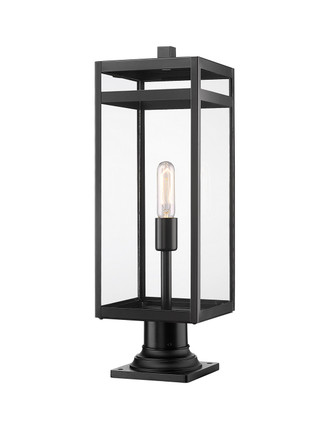 Z-Lite - 596PHBR-533PM-BK - One Light Outdoor Pier Mounted Fixture - Nuri - Black
