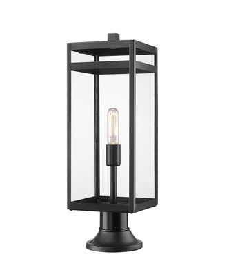 Z-Lite - 596PHBR-553PM-BK - One Light Outdoor Pier Mounted Fixture - Nuri - Black