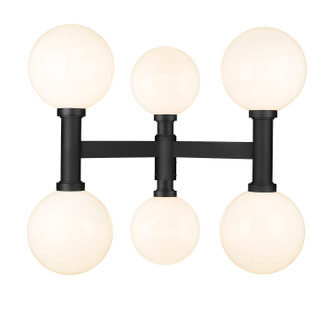 Laurent Six Light Outdoor Post Mount Fixture (597BP6-BK)