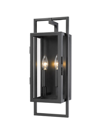 Z-Lite - 598S-BK - Two Light Outdoor Wall Sconce - Lucian - Black Z-Lite - 598S-BK - Two Light Outdoor Wall Sconce - Lucian - Black