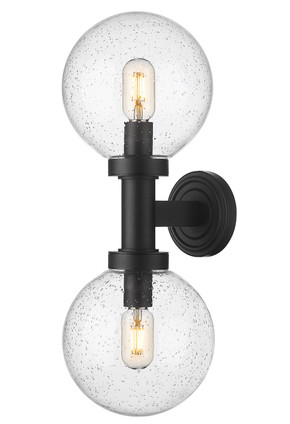 Z-Lite - 599M2-BK - Two Light Outdoor Wall Sconce - Laurent - Black
