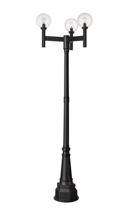 Z-Lite - 599MP3-564P-BK - Three Light Outdoor Post Mount Fixture - Laurent - Black
