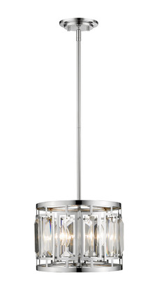 Z-Lite - 6007-11CH - Three Light Pendant - Mersesse - Chrome Z-Lite - 6007-11CH - Three Light Pendant - Mersesse - Chrome