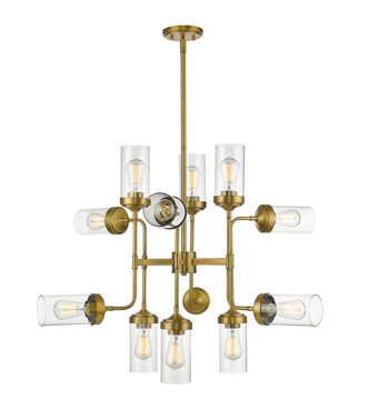 Z-Lite - 617-12FB - 12 Light Chandelier - Calliope - Foundry Brass