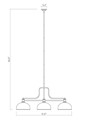 Melange Three Light Billiard (725-3MB-D13MB) Melange Three Light Billiard (725-3MB-D13MB)