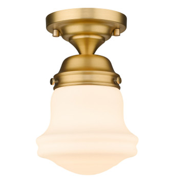 Z-Lite - 735F1-HBR - One Light Flush Mount - Vaughn - Heritage Brass