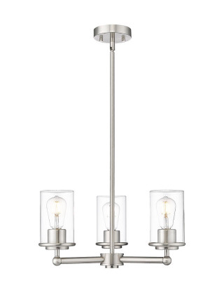 Z-Lite - 742-3BN - Three Light Chandelier - Thayer - Brushed Nickel Z-Lite - 742-3BN - Three Light Chandelier - Thayer - Brushed Nickel