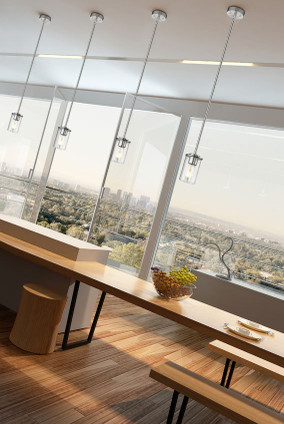 Thayer One Light Pendant (742MP-BN)