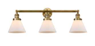 manufacturer_finish:Brushed Brass|manufacturer_glass:Cased Matte White Large Cone|light_output:220.00lm|color_temperature:2200K|cri:99
