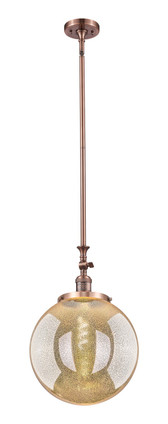 Innovations - 206-AC-G208-14 - One Light Mini Pendant - Franklin Restoration - Antique Copper