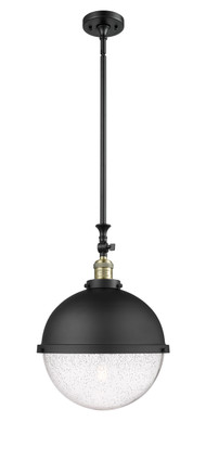 Innovations - 206-BAB-HFS-124-BK - One Light Pendant - Franklin Restoration - Black Antique Brass