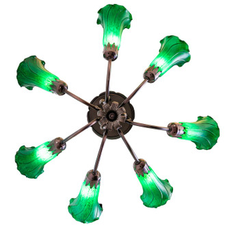 Green Seven Light Chandelier (251578)