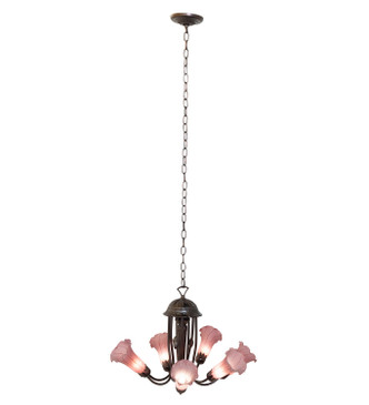 Purple Seven Light Chandelier (251585)
