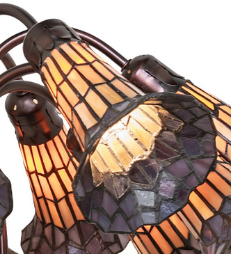 Stained Glass Pond Lily 12 Light Chandelier (251605)