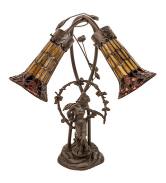 Stained Glass Pond Lily Two Light Table Lamp (251672) Stained Glass Pond Lily Two Light Table Lamp (251672)