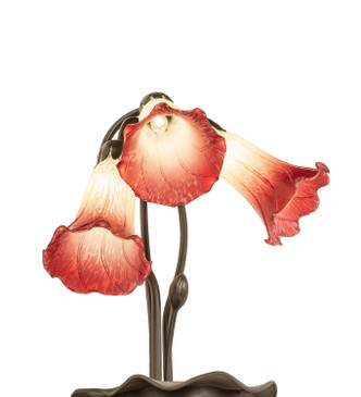 Seafoam/Cranberry Three Light Table Lamp (251682)