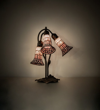 Stained Glass Pond Lily Three Light Table Lamp (251689) Stained Glass Pond Lily Three Light Table Lamp (251689)