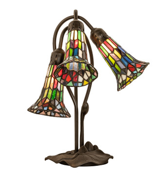 Stained Glass Pond Lily Three Light Table Lamp (251692) Stained Glass Pond Lily Three Light Table Lamp (251692)