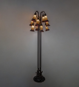 Stained Glass Pond Lily 12 Light Floor Lamp (251698)