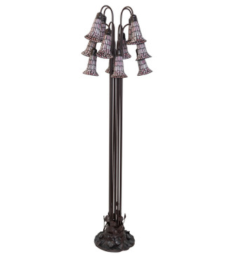 Stained Glass Pond Lily 12 Light Floor Lamp (251702)