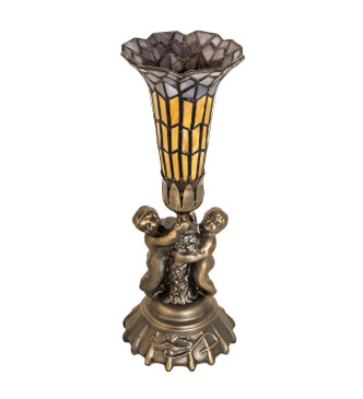 Stained Glass Pond Lily One Light Mini Lamp (251841)