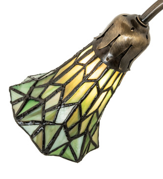 Stained Glass Pond Lily One Light Mini Lamp (251851) Stained Glass Pond Lily One Light Mini Lamp (251851)
