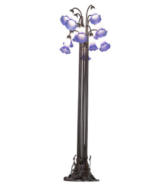 Blue/White 12 Light Floor Lamp (251860)