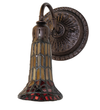 Stained Glass Pond Lily One Light Wall Sconce (251865)