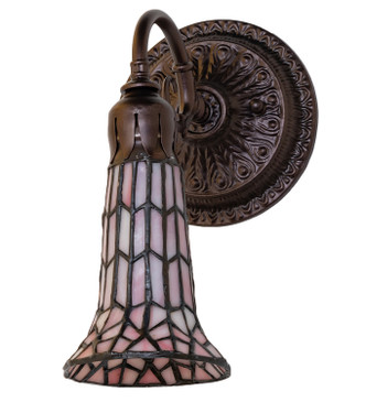 Stained Glass Pond Lily One Light Wall Sconce (251870)