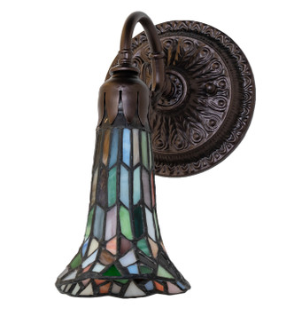 Stained Glass Pond Lily One Light Wall Sconce (251873)