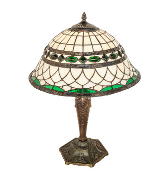 Meyda Tiffany - 253629 - One Light Table Lamp - Tiffany Roman - Mahogany Bronze