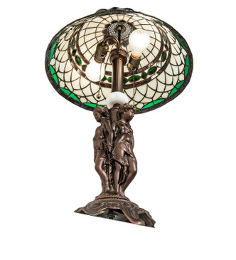 Tiffany Roman Two Light Table Lamp (253641)