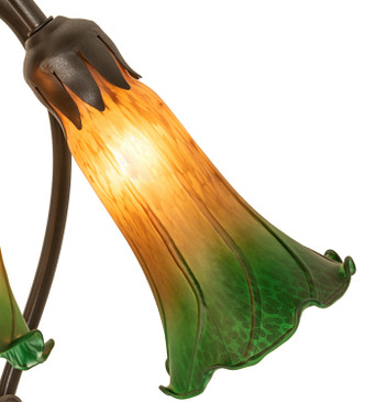 Amber/Green Three Light Table Lamp (254243) Amber/Green Three Light Table Lamp (254243)