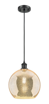 Innovations - 516-1P-BK-G128-10 - One Light Mini Pendant - Ballston - Matte Black