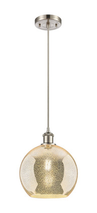 Innovations - 516-1P-SN-G128-10 - One Light Mini Pendant - Ballston - Brushed Satin Nickel