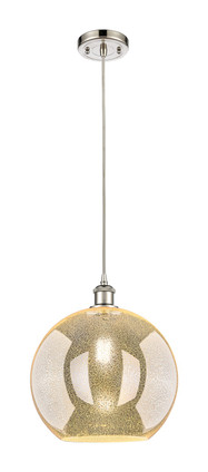 Innovations - 516-1P-SN-G128-12 - One Light Mini Pendant - Ballston - Brushed Satin Nickel