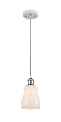 Innovations - 516-1P-WPC-G391-LED - LED Mini Pendant - Ballston - White Polished Chrome