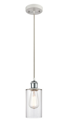 Innovations - 516-1P-WPC-G802-LED - LED Mini Pendant - Ballston - White Polished Chrome