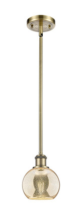 Innovations - 516-1S-AB-G128-6 - One Light Mini Pendant - Ballston - Antique Brass