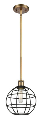Innovations - 516-1S-BB-CE-8-BK - LED Pendant - Ballston - Brushed Brass