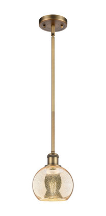 Innovations - 516-1S-BB-G128-6 - One Light Mini Pendant - Ballston - Brushed Brass
