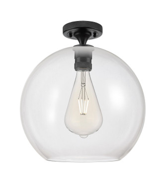 Innovations - 434-1F-BK-G122-12 - One Light Flush Mount - Downtown Urban - Matte Black