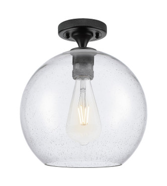 Innovations - 434-1F-BK-G124-10 - One Light Flush Mount - Downtown Urban - Matte Black