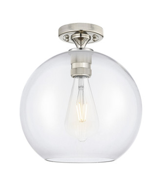 Innovations - 434-1F-PN-G122-10 - One Light Flush Mount - Downtown Urban - Polished Nickel