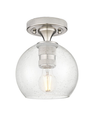 Innovations - 434-1F-SN-G124-6 - One Light Flush Mount - Downtown Urban - Satin Nickel