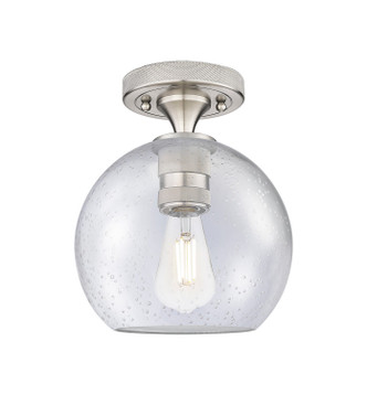 Innovations - 434-1F-SN-G124-8 - One Light Flush Mount - Downtown Urban - Satin Nickel