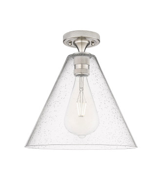 Innovations - 434-1F-SN-GBC-124 - One Light Flush Mount - Downtown Urban - Satin Nickel