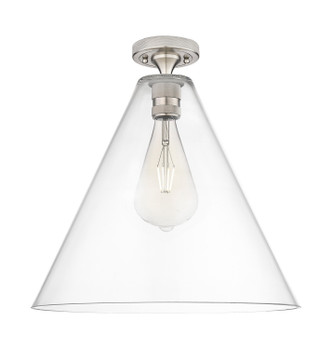 Innovations - 434-1F-SN-GBC-162 - One Light Flush Mount - Downtown Urban - Satin Nickel