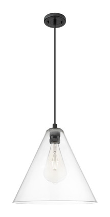 Innovations - 434-1P-BK-GBC-162 - One Light Pendant - Downtown Urban - Matte Black
